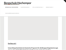 Tablet Screenshot of bergschule-hochempor.de